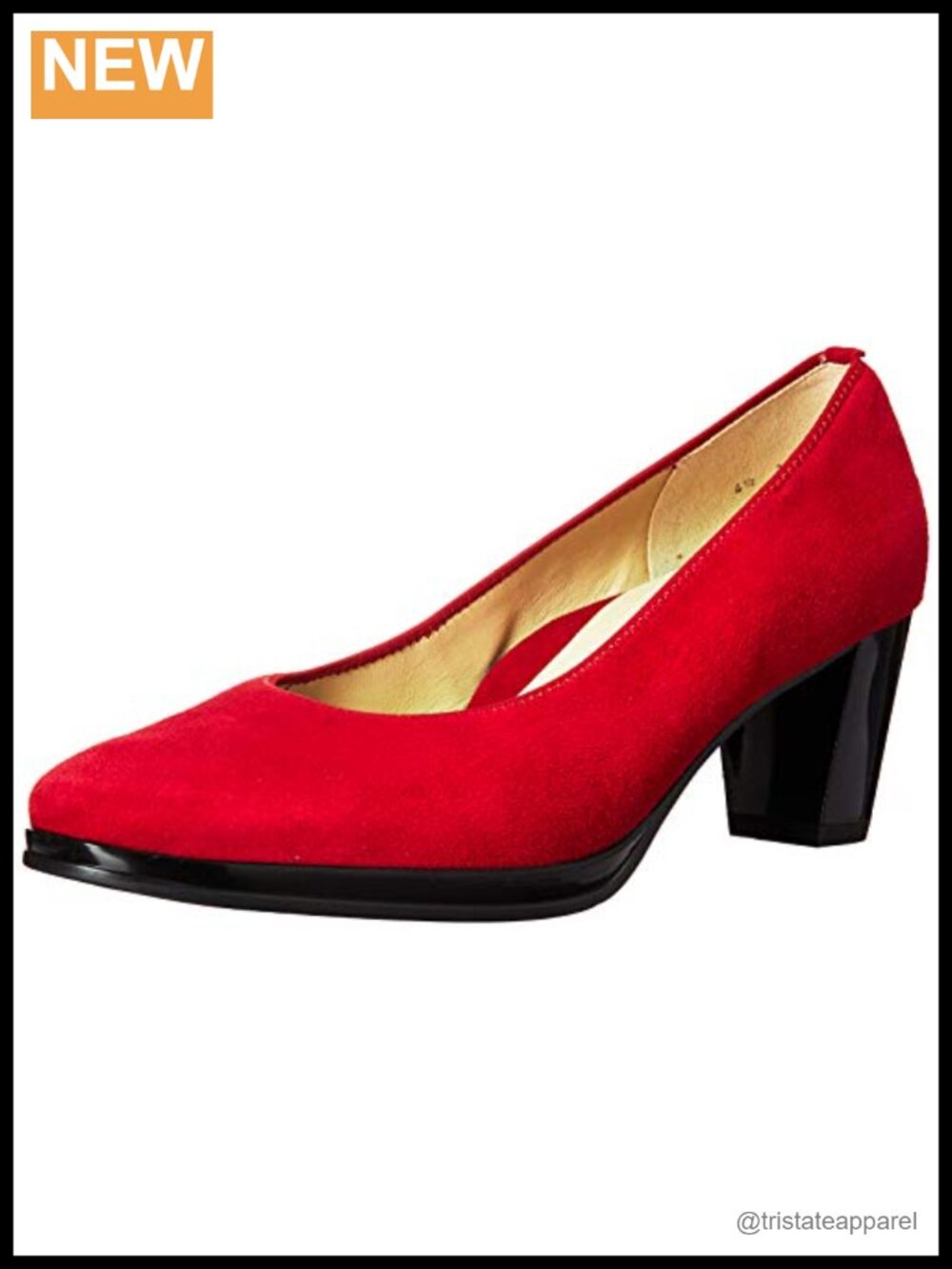 ARA Ophelia Suede Block Heel Pump Breathable Work Party Shoes